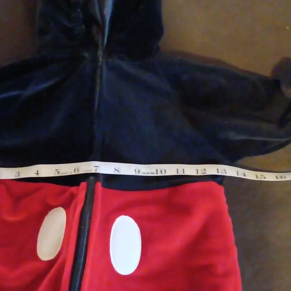Kids Mickey Mouse Costume - Black and Red Size 6-12 Months Preowned - Picture 11 of 12